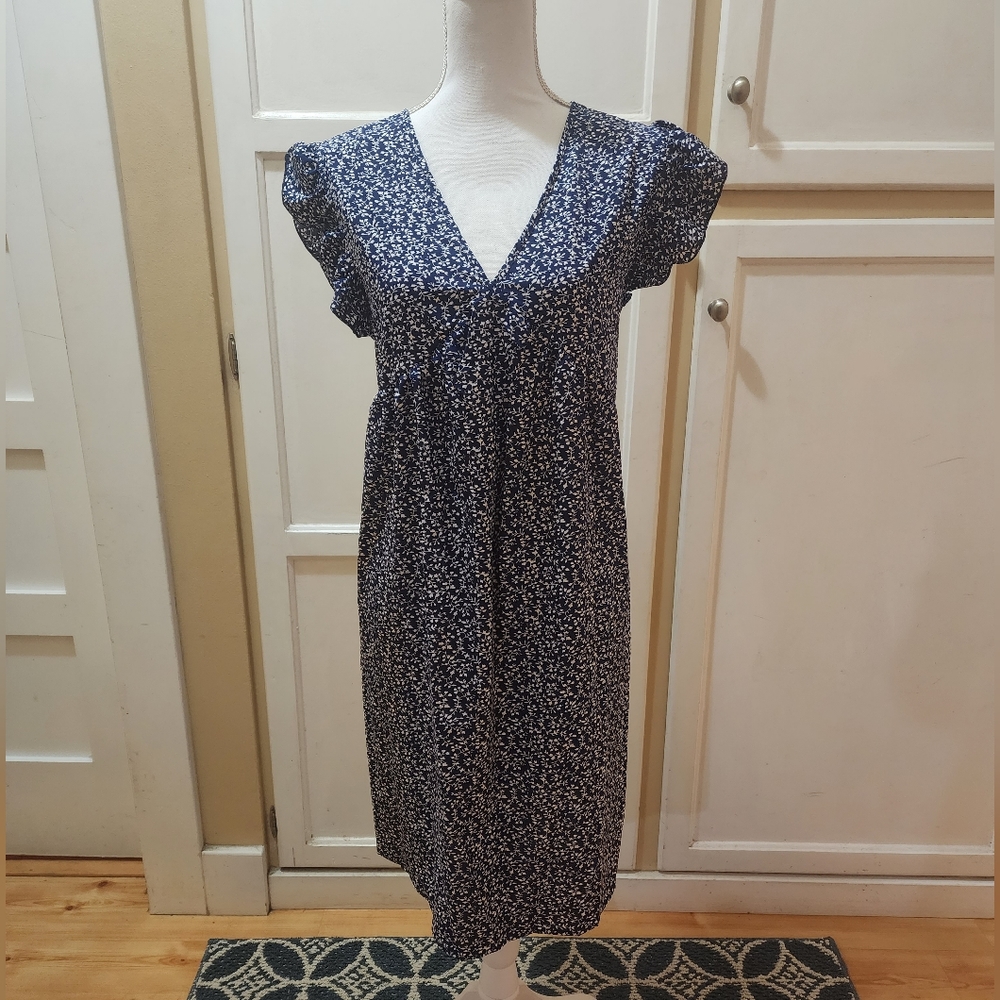 RANLEGE Women's Ditsy Floral Tunic Dress NWOT - Picture 2 of 13